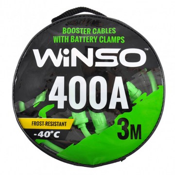 Провода-прикурювачі WINSO 400А, 3м, кругла сумка
